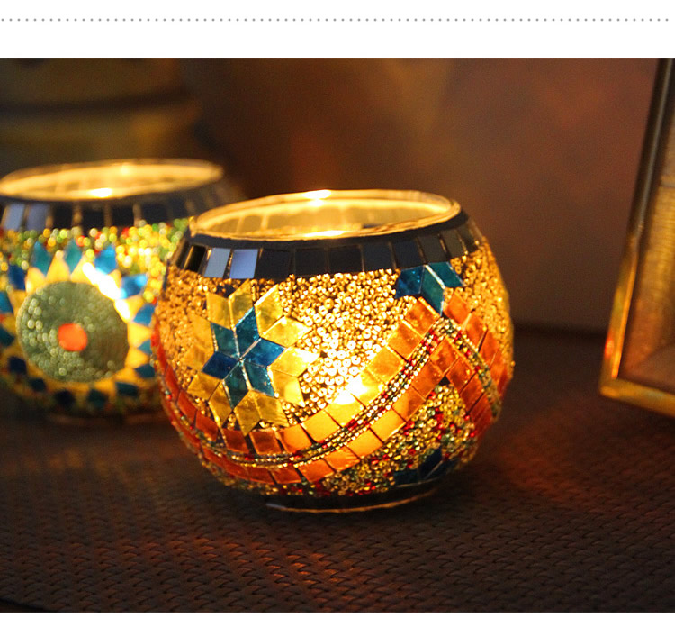 Home decor Hand made recycled glass jar empty luxury candle jars