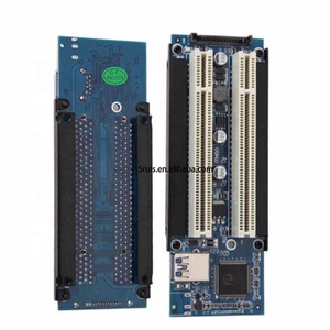 Adaptador PCIe x1 x4 x8 x16 a doble ranura PCI express a 2 tarjetas pci con Cable extensor USB 3,0 para tarjeta de sonido paralelo serial - Product Image 4