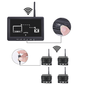 <strong>Wireless</strong> 4 <strong>Backup</strong> <strong>Cameras</strong> IR Night Vision Dvr Waterproof With 7&quot; Rear View Monitor Reversing Aid <strong>System</strong> for <strong>RV</strong> Truck Bus - Product Image 5