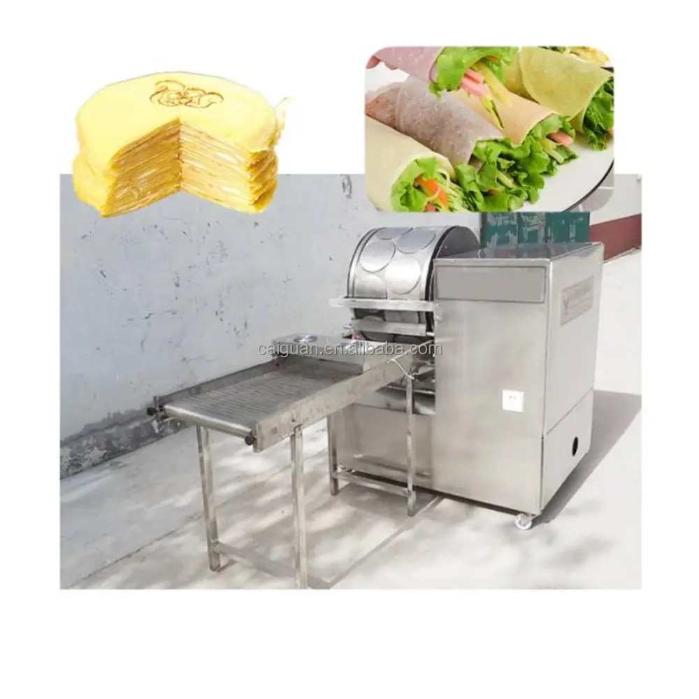 Hete Verkoop Populaire Rijstpapier Loempia Machine Elektrische Wafel Pannenkoek Maker Machine Voor Het Maken Van Dunne Cake