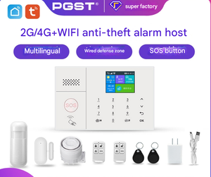 Sistema de alarma de seguridad para el hogar inteligente inalámbrico WiFi/4G/2/GSM Kit de alarma para el hogar con sirena PIR Sensor de movimiento controles remotos