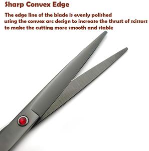 Profissional 7 "Pet Grooming <span class=keywords><strong>Scissors</strong></span> 4-Piece Set-Aço Inoxidável Curvo/Straight/Thinning Tesouras para Dog Cat Aparar o cabelo - Product Image 6