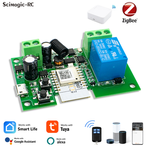 ZigBee 1 Kanal 85-250V AC DC RF WIFI Smart Gateway-Schalter 433 Fernbedienung Arbeiten Sie mit Tuya Alexa Google Home Light Switch - Product Image 6