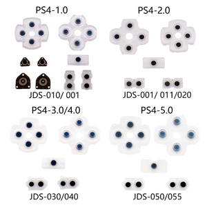 Venta directa de fábrica PS4 controlador adhesivo conductor PS4 botón almohadilla de goma suave almohadilla de silicona suave blanca accesorios de juego - Product Image 1