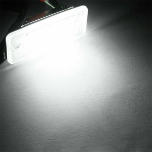 Error-Free Canbus <strong>White</strong> <strong>LED</strong> Number License Plate Light Assy <strong>5W</strong> Power Auto Lighting System for Audi A3 A4 B6 B7 A6 C6 S6 A8 S8 Q7