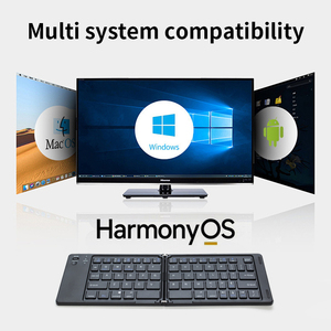 Compatibilidad multisistema Peso ligero Doble plegable Comodidad Teclas silenciosas Teclado pequeño Bluetooth inalámbrico recargable - Product Image 3