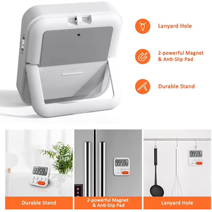 Timer da cucina in plastica con allarme magnetico/uovo digitale conta su e giù caratteristica comune aspetto digitale bilancia da cucina - Product Image 6