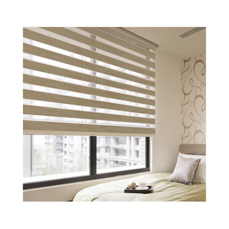 Pvc protector solar de persianas de tela para la sala de cortinas