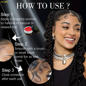 Özel etiket 24H güçlü tutun kenar kontrolü saç vaksı stil tüm saç için hiçbir beyaz uzun ömürlü parlaklık - Product Image 6