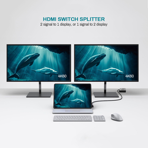 High Quality 1X2 <strong>HDMI</strong> Spliter <strong>1</strong> in <strong>2</strong> Out <strong>2</strong> Way Port Video <strong>Splitter</strong> Switch 4K <strong>HDMI</strong> <strong>Splitter</strong> Adapter for 4K - Product Image 3