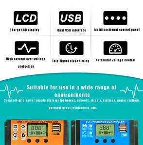 New Wholesale Solar Lithium Battery <strong>Controller</strong> <strong>Pwm</strong> Blue Model 10a20a30a Support Lead Acid Gel Battery - Product Image 5