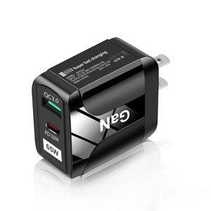 充電アダプターEUから米国プラグ2 in 1ウォール電気マルチソケットアダプターUSB A + タイプCポート米国カナダドイツプラグ - Product Image 1