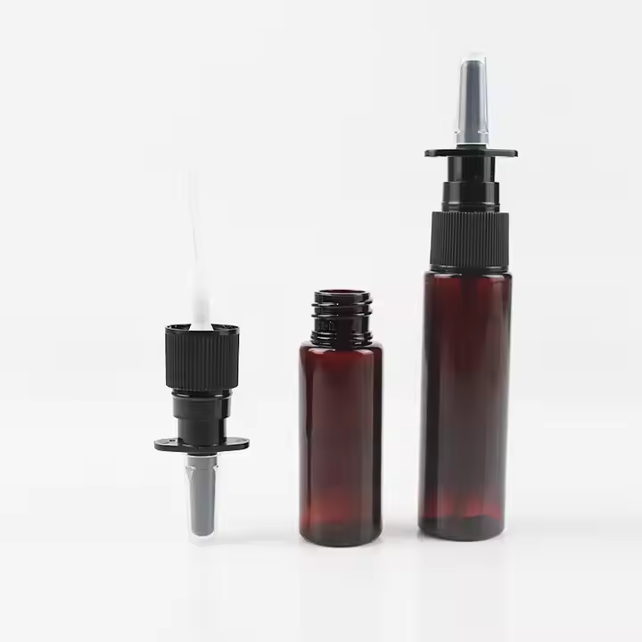 Corps ambré avec pulvérisateur nasal noir