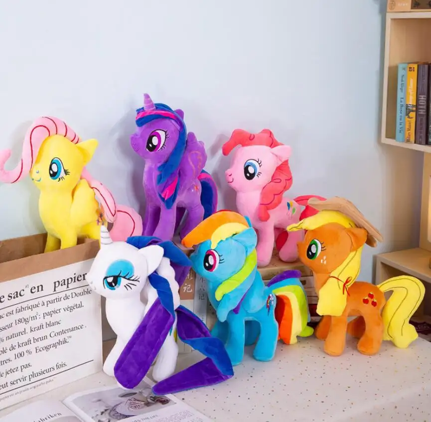 XUX 20cm Little Horse Pony Doll Anime Character Toys Kids Gift Doll Cartoon Stuffed Toy Wholesale