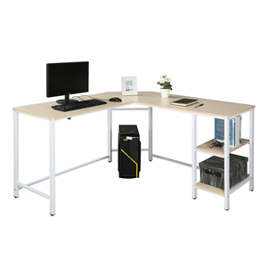 Escritorio de ordenador en forma de L Ahorro de espacio Fácil montaje Estaciones de trabajo de oficina escritorios mesas escritorios de estudio muebles - Product Image 5