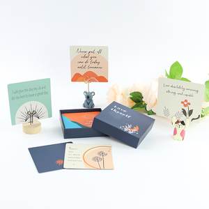 39 Inspirational Motivational Positive Actions Mindfulnes Affirmation Cards for Woman Custom Color Accepted Paper Customized OEM
