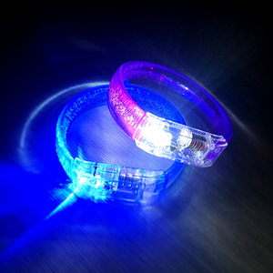 Braccialetto con bordo largo a Led a colori per concerti per feste braccialetto con luce Flash a Led incandescente - Product Image 2