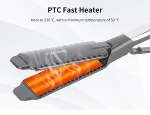 อุปกรณ์ยืดผมอเนกประสงค์จอแสดงผล LED เครื่องทำผมให้ความร้อน PTC ทรงเพรียวบางเครื่องทำผมอุปกรณ์จัดแต่งทรงผม - Product Image 3