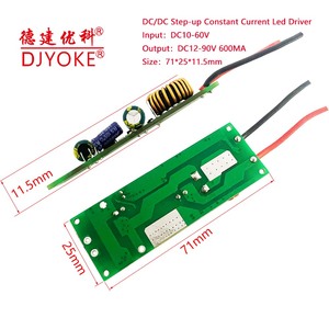 DJYOKE DC/DC Boost-up Constant Current <strong>LED</strong> <strong>Driver</strong> <strong>Input</strong> 3.7V-60V to Boost-up DC12-90V 600mA for Solar <strong>Driver</strong> - Product Image 6