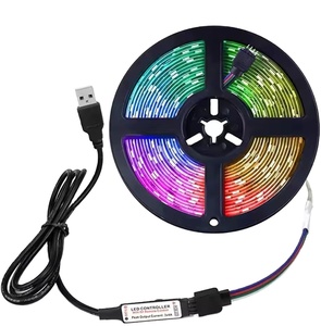 Hengyu แถบไฟทีวีอัจฉริยะปรับแต่งได้, ไฟแบ็คไลท์ LED RGB 3M 5M ปรับแต่งได้ความยาว5050 SMD พร้อมรีโมท2025ใหม่ - Product Image 5