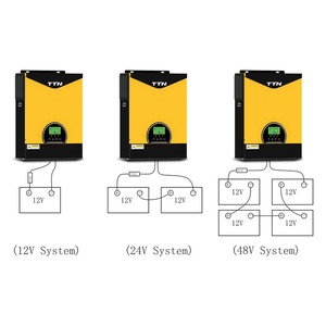 10.2kw单相Dc/ac混合太阳能逆变器48V/24V MPPT 120A液晶显示器双输入太阳能/电网发电机自动启动 - Product Image 4