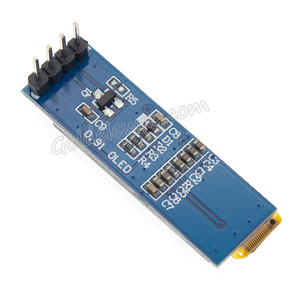 0,91-Zoll-OLED-Modul Weiß Blau OLED 128 X32 LCD-LED-Anzeige modul IIC Kommunizieren Sie LCD-Module für die Arduino ROHS-Zertifizierung