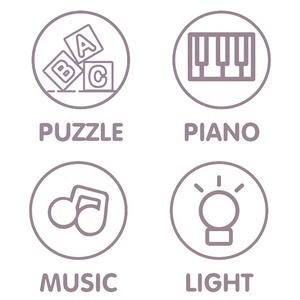 Nhà Máy Giá Phim Hoạt Hình Động Vật Âm Thanh Đàn Piano 8Pcs Bàn Phím Montessori Đồ Chơi Đàn Piano Bé Toddler Đồ Chơi OEM/ODM - Product Image 3