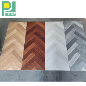 3Mm Modern tasarım PVC LVT vinil döşeme kauçuk arka v-oluk ahşap etkisi ile otel uygulamaları için tutkal aşağı SPC döşeme - Product Image 5