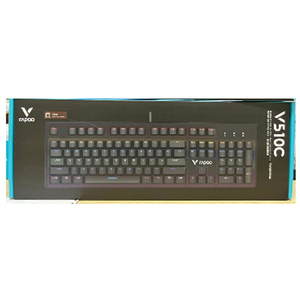 Rapoo V510C חדש הגעה Rgb 104 מפתחות Win נעילה עמיד למים Wired Gamer נמוך פרופיל משחקים מכאניים מקלדת
