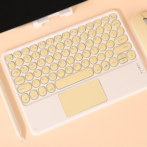 Mini teclado inalámbrico recargable con teclado inalámbrico Touchpad BT para i-Pad mini - Product Image 1