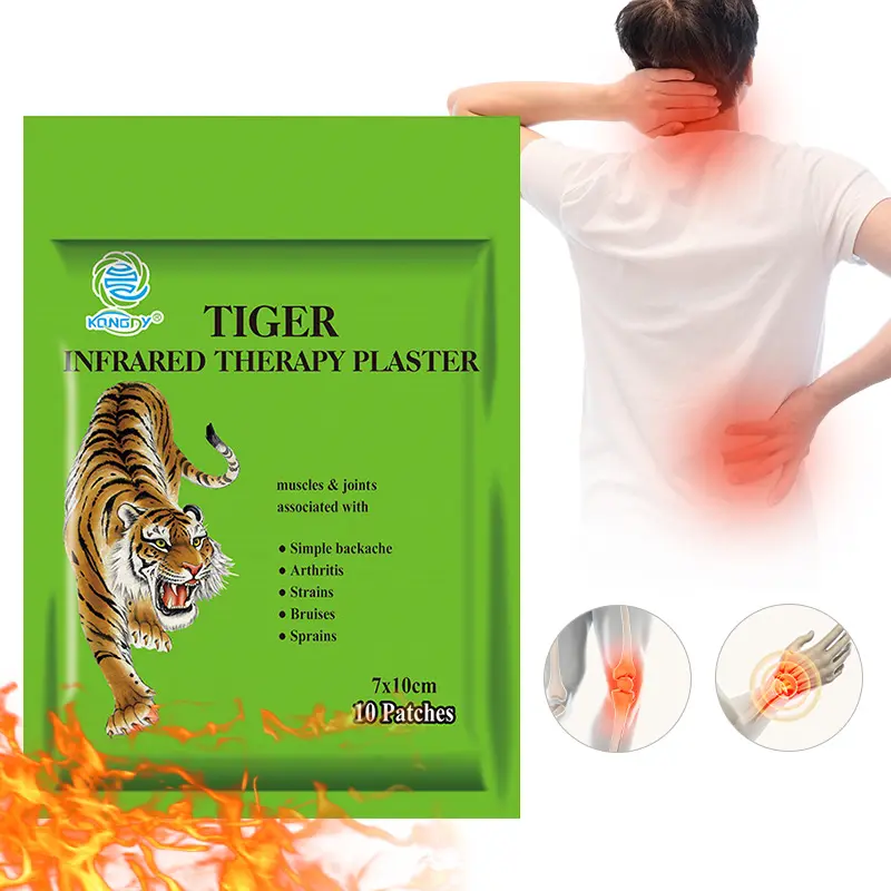 Usine OEM plâtre de poivron tigre plâtre à base de plantes pour le rhumatisme du poivron plâtre de tigre poreux à effet rapide