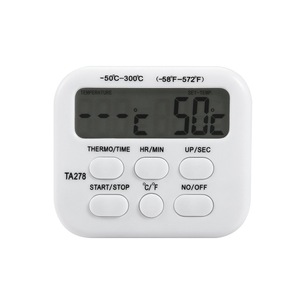 Termómetro para alimentos H124/Termómetro de cronometraje multifunción/Termómetro con función de alarma audible