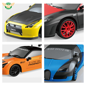 1/24 ölçekli uzaktan kumanda oyuncak yol araç RC Mini Drift araba yarışı oyunu LED ışık ve Drift lastikleri ile hız modeli sürüklenen - Product Image 3