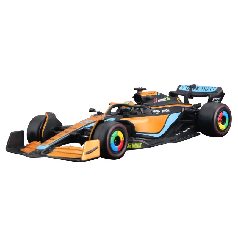 Bburago 1/43 escala McLaren F1 MCL36 (2022) #3 #4 Fórmula F1 coche de carreras colección de aleación Diecast Metal modelo Juguetes Coche