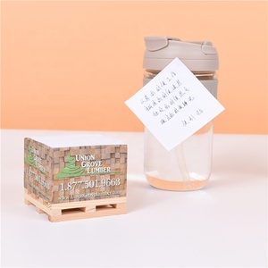 2025 Tear Off Papelería Bloc de notas Cubo Regalo promocional Contenedor personalizado en forma de cubo de notas Color Impreso Bloque Nota adhesiva
