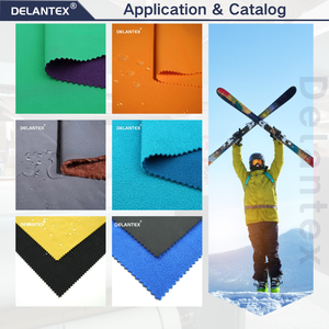 Delantex ผ้าเปลือกนุ่มกันน้ำสำหรับแจ็คเก็ตกลางแจ้ง3ชั้น - Product Image 4