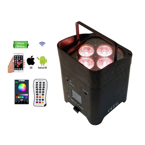 Foco Par Led RGBWA + UV, 6 en 1, inalámbrico, con Wifi, Control remoto, recargable, para iluminación de escenario, paquete de 12, 6x18w - Product Image 4