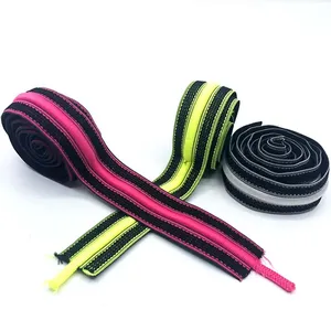 Venta de fábrica colorido 3cm cordón elástico personalizado tejido tira banda para ropa deportiva - Product Image 3