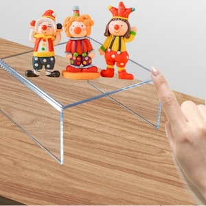 Tùy chỉnh thiết kế máy tính để bàn <span class=keywords><strong>Acrylic</strong></span> U hình dạng hiển thị biển quảng cáo và kệ - Product Image 5