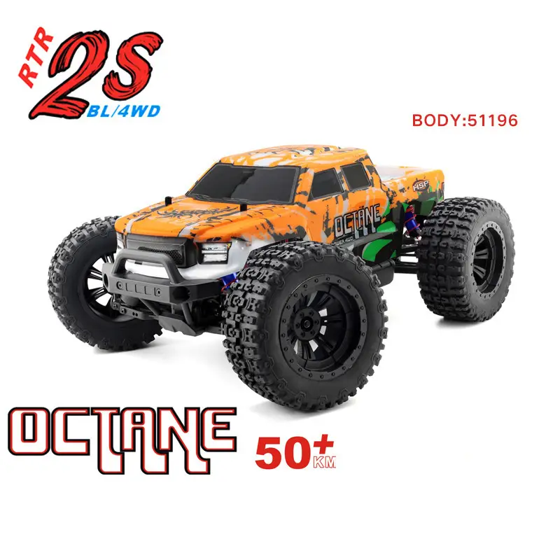 1/10 HSP 94511 Pro Octane điện 4WD RC xe tải Quái Vật động cơ không chổi than với nâng cấp 3800 mAh LiPo pin 60A ESC