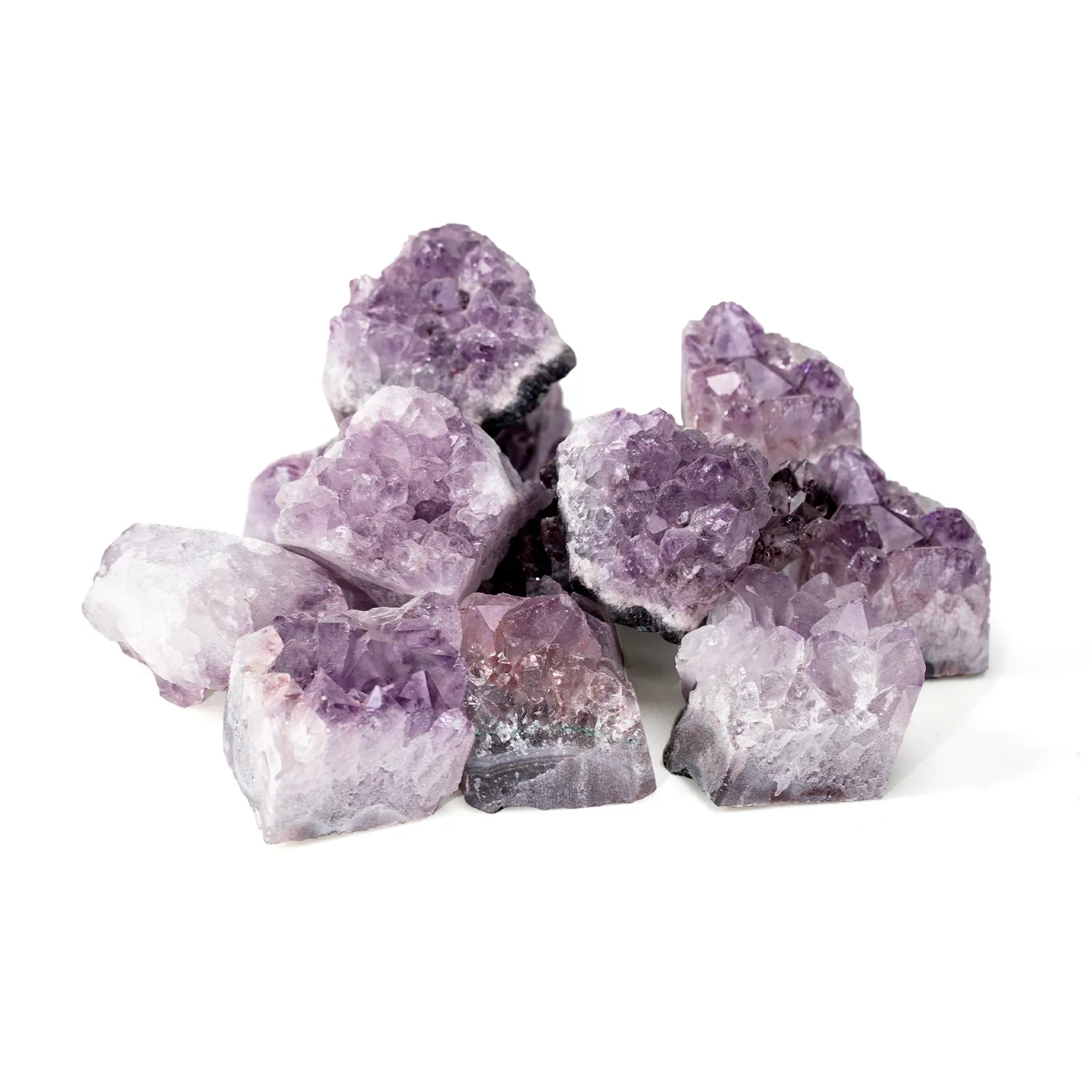 Natur Rock Großhandel Schatz Amethyst Cluster Rose Quarz Eisen Pyrit Stein Sammlung