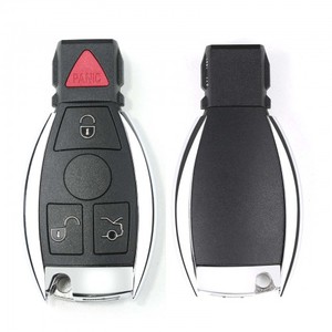 OEM สมาร์ทคีย์เชลล์4ปุ่มพร้อมพลาสติกสำหรับเมอร์เซเดสเบนซ์ประกอบกับ VDI เป็นกุญแจได้อย่างสมบูรณ์แบบ5ชิ้น/ล็อต