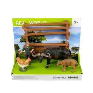 Bulk Plastic <strong>Cow</strong> Animal Model with Plastic Hen <strong>Toy</strong>