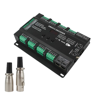 Decodificador DMX512 de 32 canales, controlador de atenuación de tira LED RGBW, soporte de señal RDM para iluminación de decoración de escenario