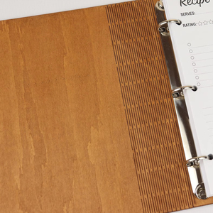 Tinh Tế Gỗ Gia Đình Gia Đình Cuốn Sách Nấu Ăn Một Món Quà Hoàn Hảo Cho Một Người Phụ Nữ Cá Nhân Hoá Tùy Chỉnh Khắc Micro-Logo Nhật Ký Cuốn Sách Công Thức - Product Image 2