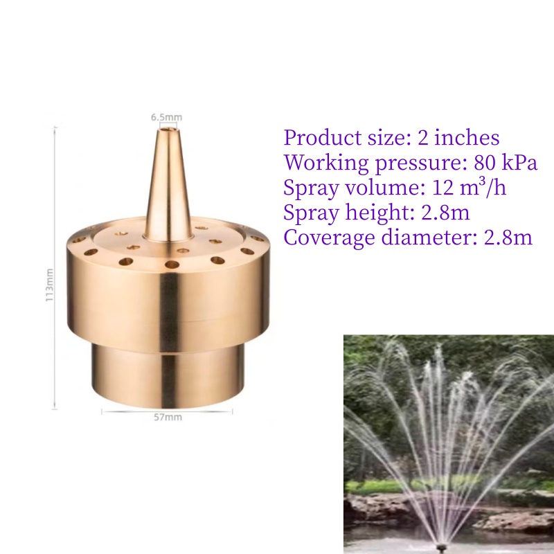 Colonne florale avec filetage femelle de 2 pouces
