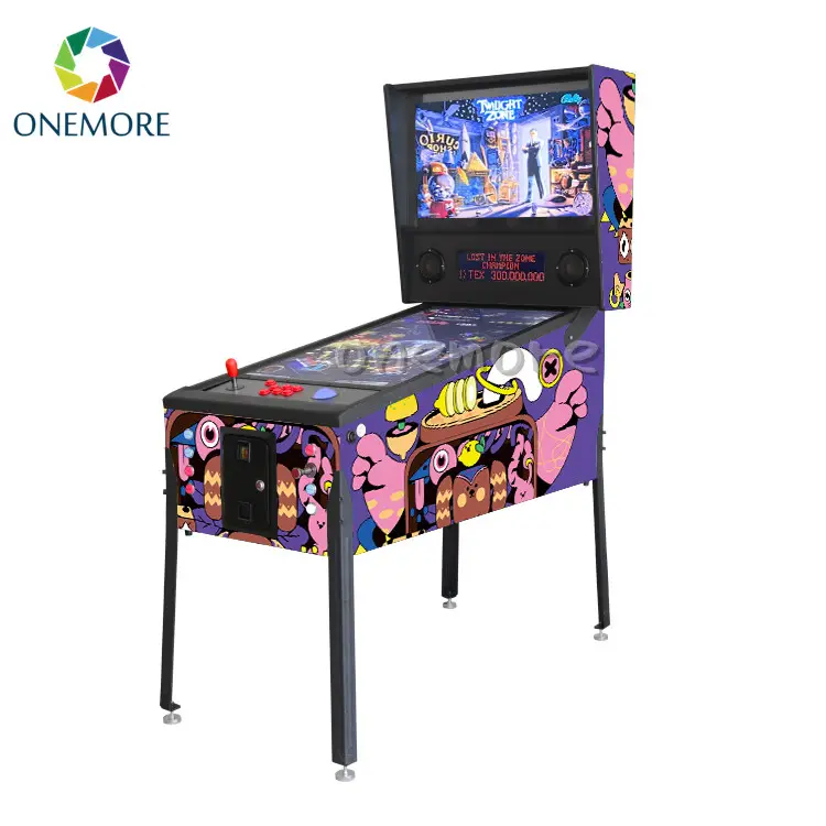 Onemore-Juego de Arcade 2 en 1 con pantalla LED de 3 ", máquina de Pinball 2 en 1 con 7000 juegos de vídeo, 1 reproductor de 43 pulgadas