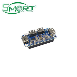 4 Ports <strong>USB</strong> HUB HAT for <strong>Raspberry</strong> <strong>Pi</strong> 3 / 2 / Zero W Extension Board <strong>USB</strong> to UART for <strong>Serial</strong> Debugging compatible with USB2.0/1.1
