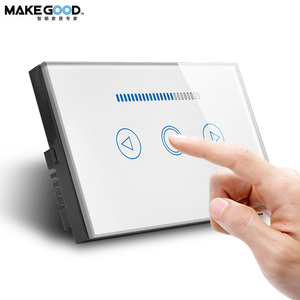 MakeGood AU/US Standard Luxus Kristallglas Touch Control Wand leuchte Timer Schalter mit Fernbedienung - Product Image 5