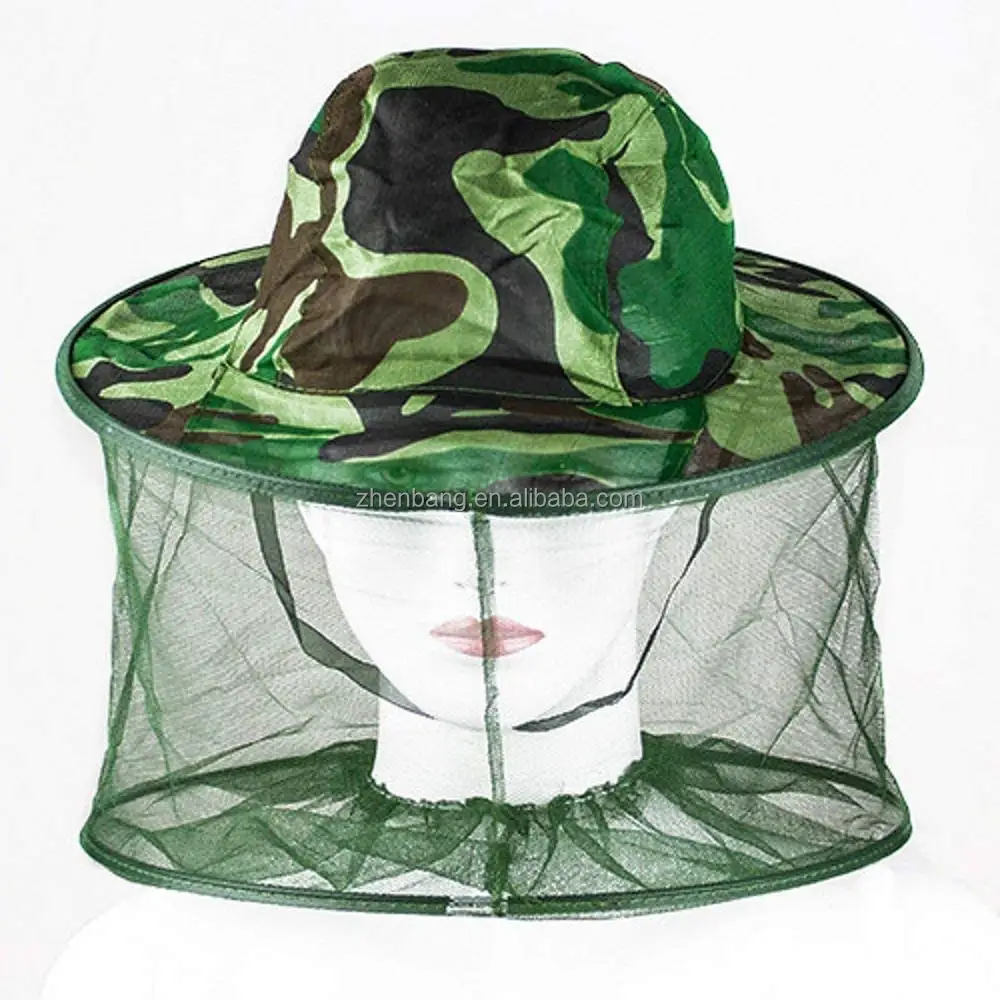Chapéu de viagem para proteção da cabeça, masculino e facial anti mosquito, malha de inseto